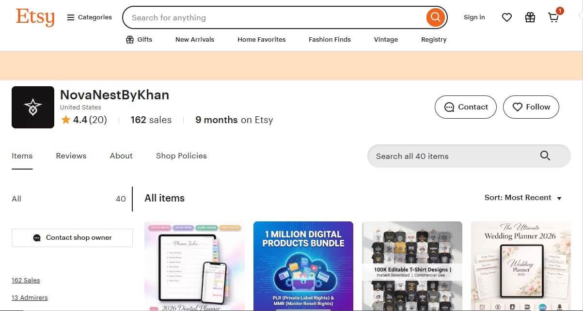 Etsy POD